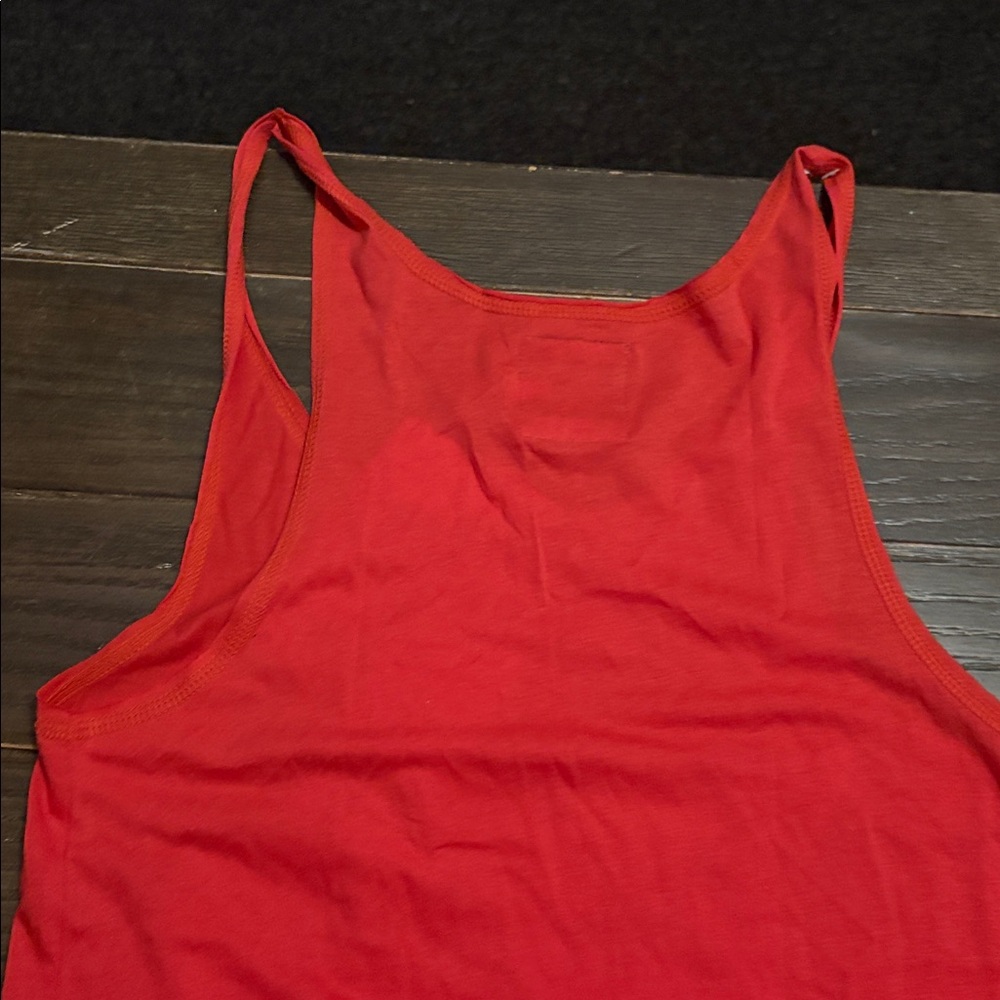 Zoe Karssen Red Sleeveless Top with Heart Design - Picture 6 of 9